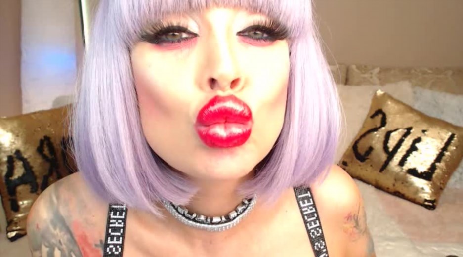Lora Flower - Lips Kiss Fetish Lipstick Lipgloss Stains On Yr Cock -Handpicked Jerk-Off Instruction